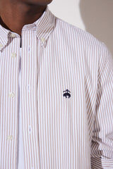 قميص BROOKS BROTHERS لون بيج