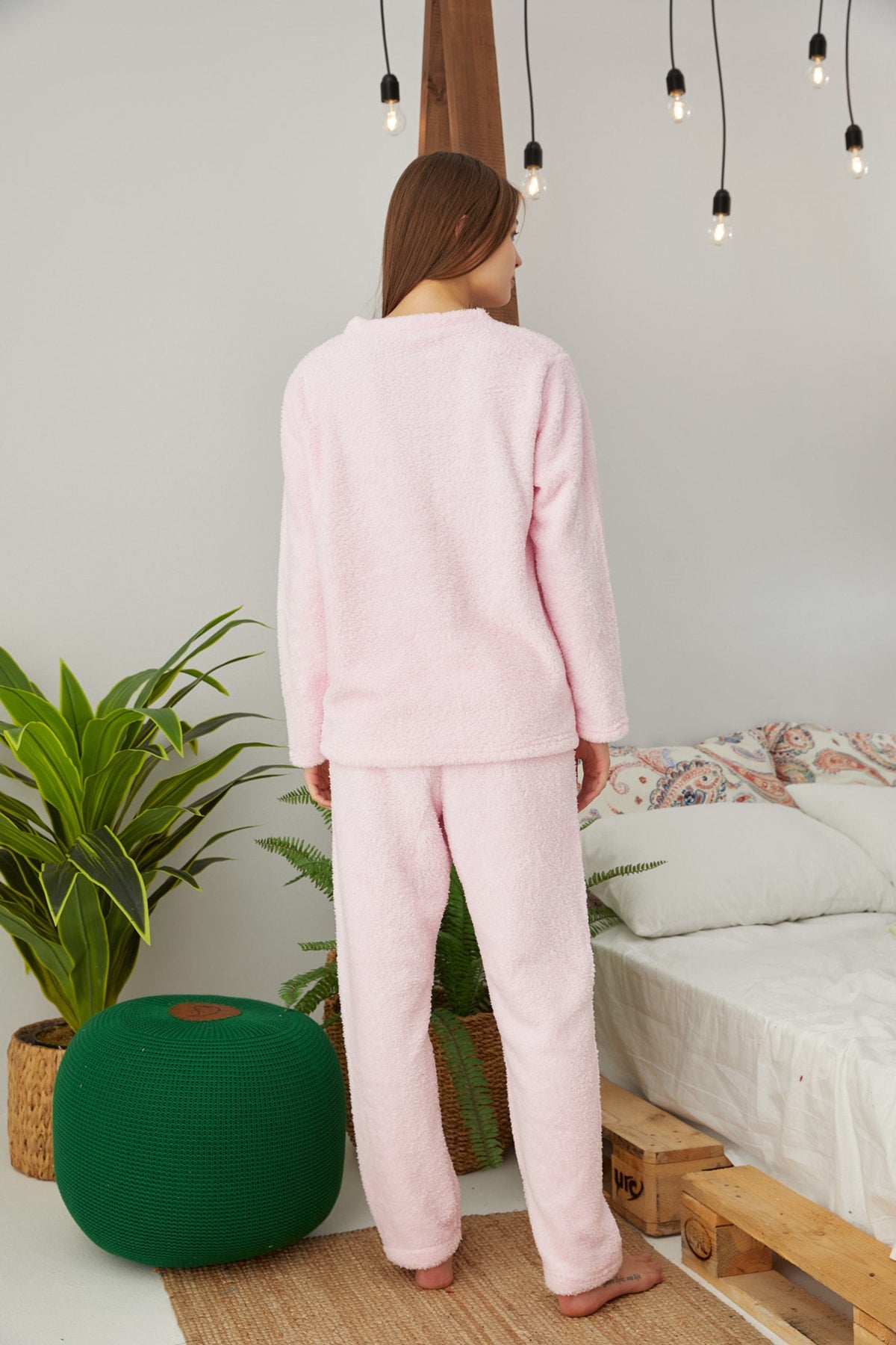 طقم بيجاما Siyah İnci لون زهري