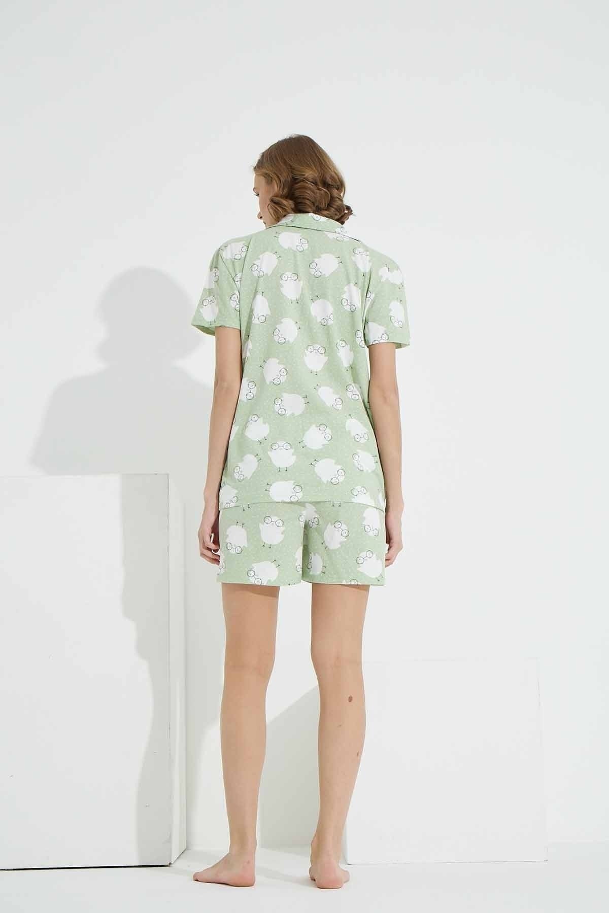 طقم بيجاما Siyah İnci لون أخضر