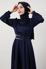 فستان سهرة giz astore لون أزرق غامق