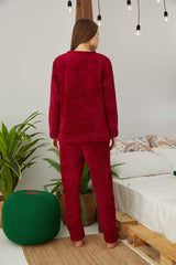 طقم بيجاما Siyah İnci لون أحمر