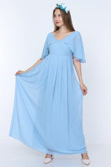 فستان MODA LABİO لون أزرق