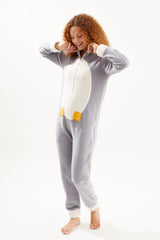 طقم بيجاما Ecrou لون رمادي