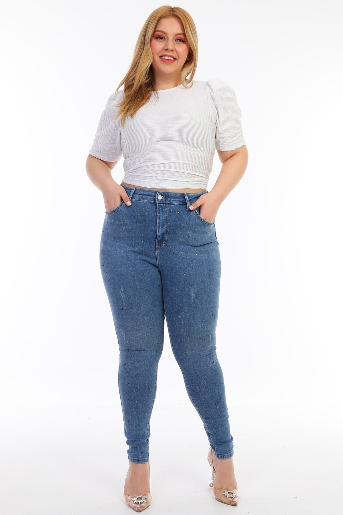 بنطال PodiumStar لون أزرق