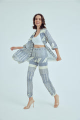 الحجم الكبير رأسًا على عقب WANNA لون أزرق غامق