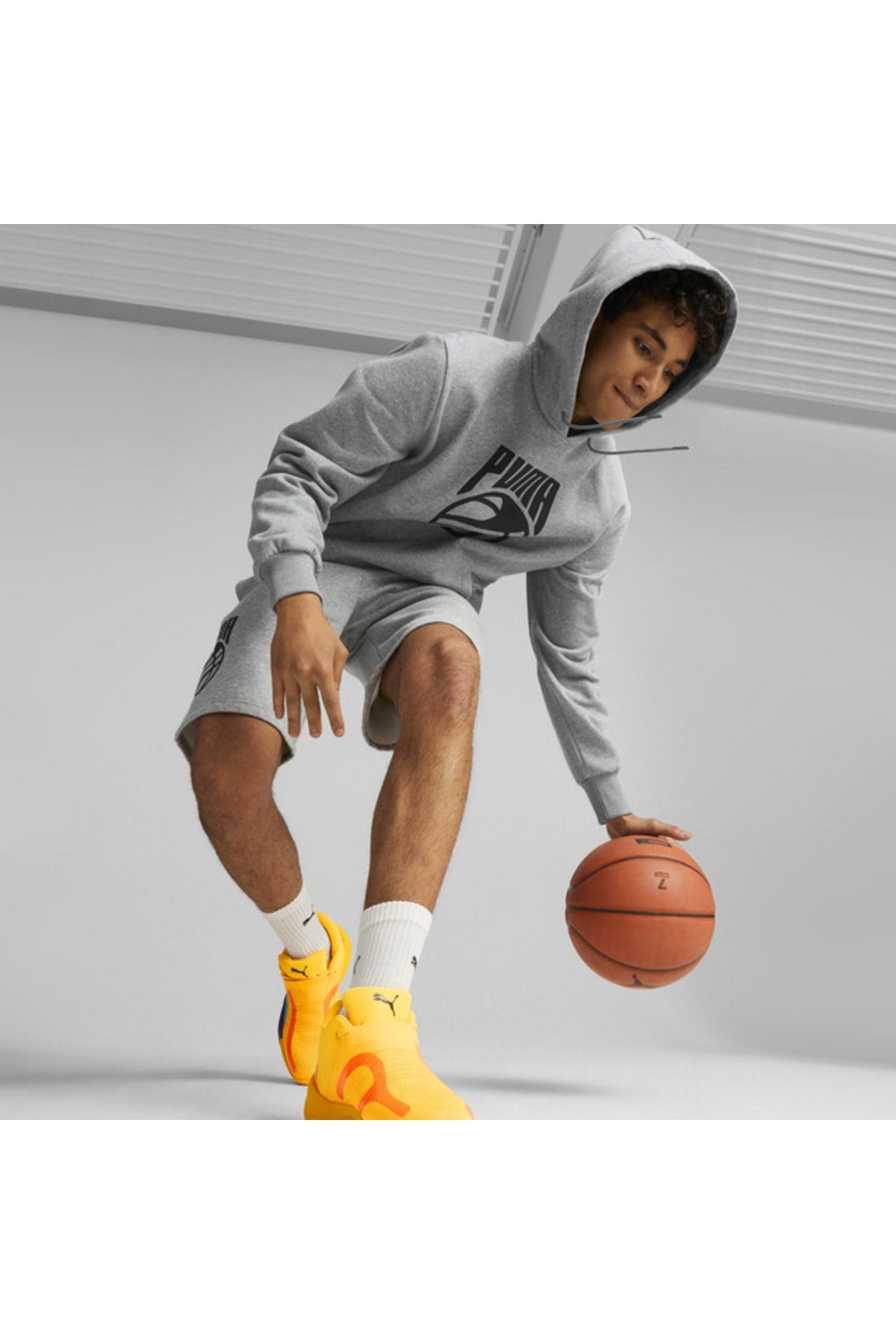 هودي Puma لون رمادي