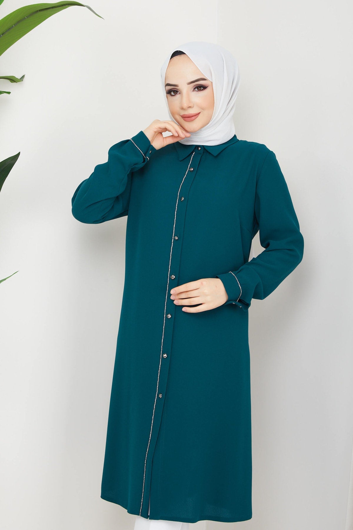 تونيك BELLİNA لون أخضر