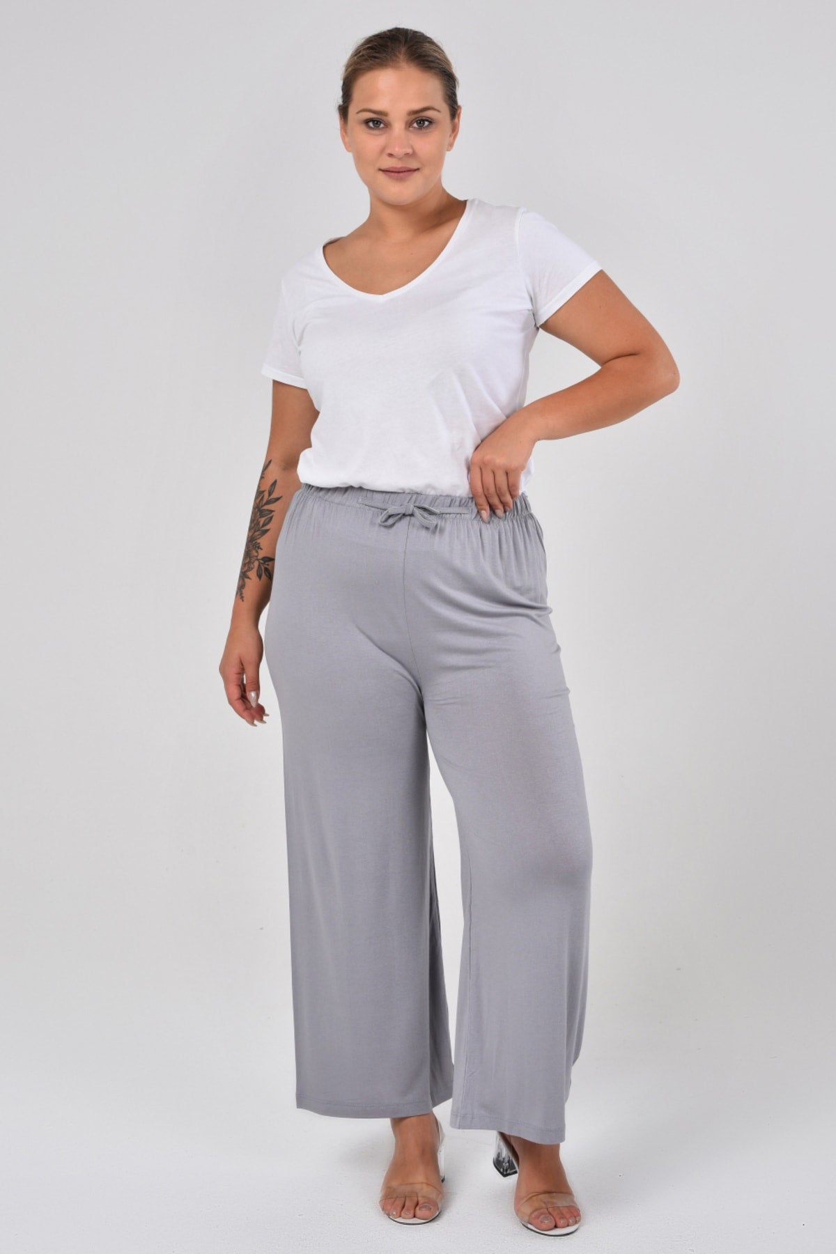 بنطال tarzımsüper لون رمادي